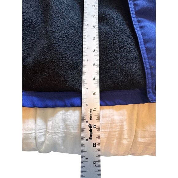 Maxam Mountain Goose Down Insulated Jacket XL Blue Black Winter Ski Coat Parka - Picture 10 of 12